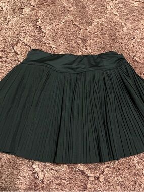 Source Unknown Black Pleated Skater Skirt